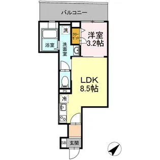 神奈川県横浜市中区長者町1【マンション】の間取り