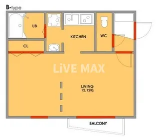 モデュロール赤坂【2階】の間取り