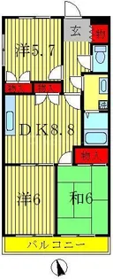 アルタソーナ【2階】の間取り