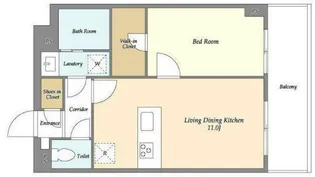 メゾンドオンディーヌ【2階】の間取り