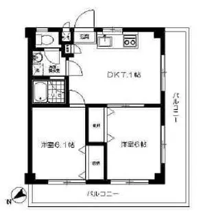 サン・フレグランス-八幡山1丁目-【4階】の間取り