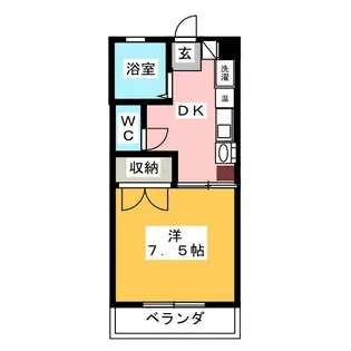 グランドールたから北館【1階】の間取り
