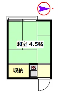 裕美荘【2階】の間取り