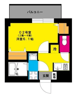 神奈川県横浜市中区山下町【マンション】の間取り
