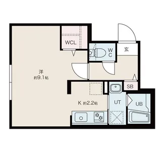 ファランドール大通東I【2階】の間取り