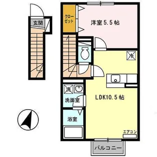 ファインビュー II【2階】の間取り