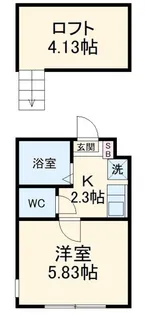 フェリーチェ橋本【1階】の間取り