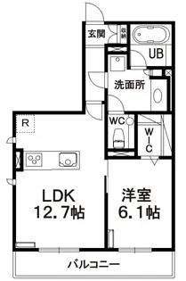 ヒルズレジデンシャルD23【2階】の間取り