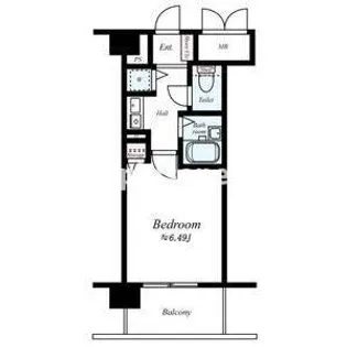 ユニーブル靱公園【9階】の間取り