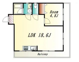 広島県広島市西区三滝町【マンション】の間取り
