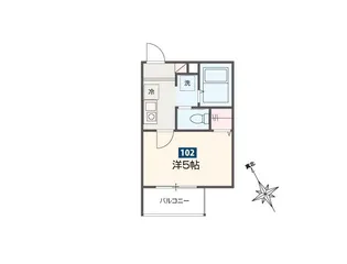 ゴールデンハウス平井【1階】の間取り