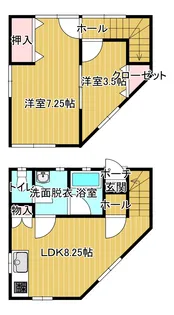 青森県弘前市大字城東3【一戸建】の間取り