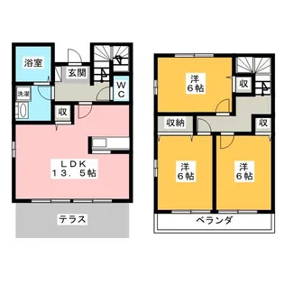 神奈川県横浜市都筑区牛久保2【一戸建】の間取り