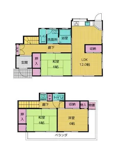 神奈川県小田原市板橋【一戸建】の間取り