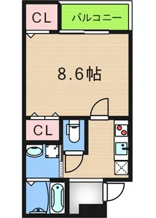 フジパレス西加賀屋ノース【1階】の間取り