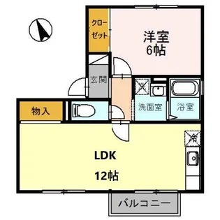 東京都町田市常盤町【アパート】の間取り