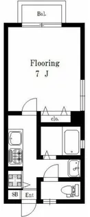 フラットウェルII【1階】の間取り