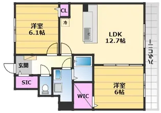 サンプリエ【2階】の間取り