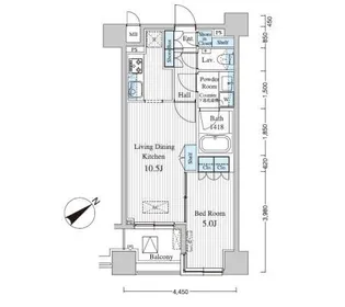 東京都港区赤坂4【マンション】の間取り