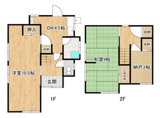 和歌山県田辺市新庄町【一戸建】の間取り