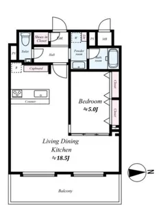 プレサンス ロジェ 丸の内テラス【10階】の間取り