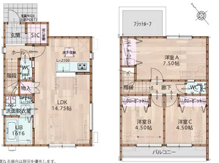 埼玉県さいたま市岩槻区大字南辻【一戸建】の間取り