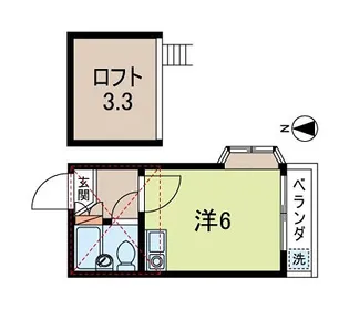 サニーハイツ【1階】の間取り