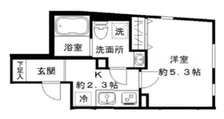 STRIPES東大井【3階】の間取り