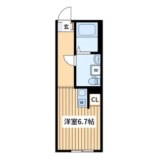 ノーステラス【2階】の間取り