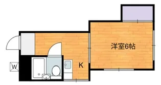 パレスコーポ【1階】の間取り