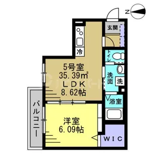 セミカ葛城II【3階】の間取り