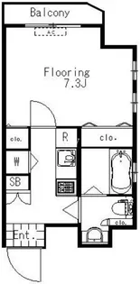 Casa Misakicho【5階】の間取り