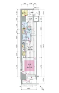 エステムプラザ川崎【2階】の間取り