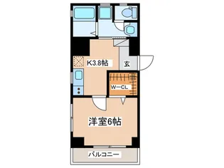 サンライズ・ロイヤル湘南【4階】の間取り