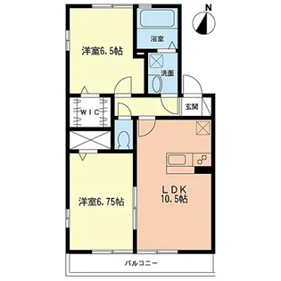 グロースあざみ野【2階】の間取り