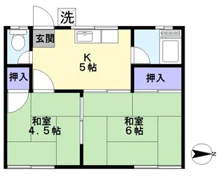 浅古ハイツ【2階】の間取り
