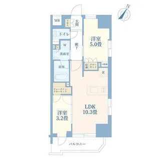 デュオステージ相模大野【10階】の間取り