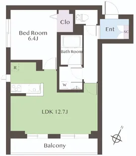 Bonheur【3階】の間取り