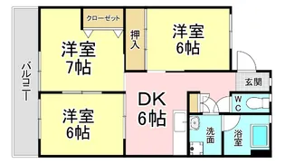 泉ケ丘スカイハイツ【5階】の間取り