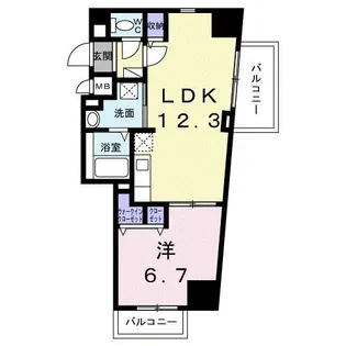 シエスタ キー【4階】の間取り