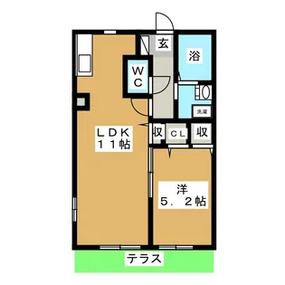 クレストパレス【1階】の間取り