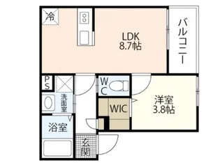 REGALE船頭町【3階】の間取り