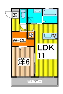 コントレール【3階】の間取り