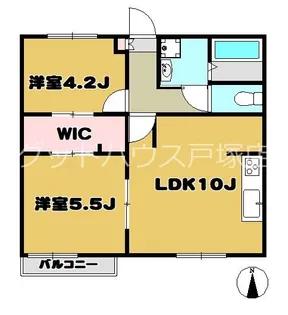 第5クレスト吉原【2階】の間取り