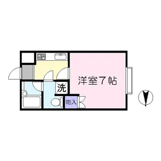 リヴェルテ生駒【5階】の間取り