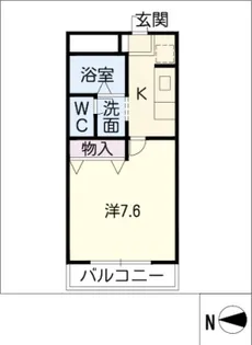 コーポ廻間【2階】の間取り