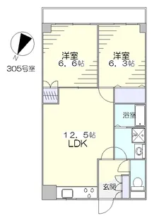 グランシャリオ【3階】の間取り