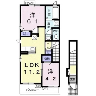 シトロンII【2階】の間取り