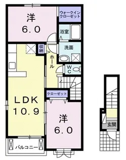 サン モールI【2階】の間取り