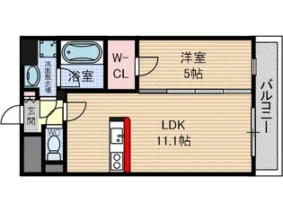 デルスールラローザ【1階】の間取り